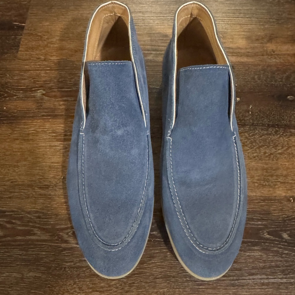Blue Suede Men's Shoes